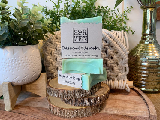 29R MEN-Cedarwood & Lavender Soap