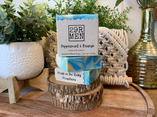 29R MEN-Peppermint & Orange Soap