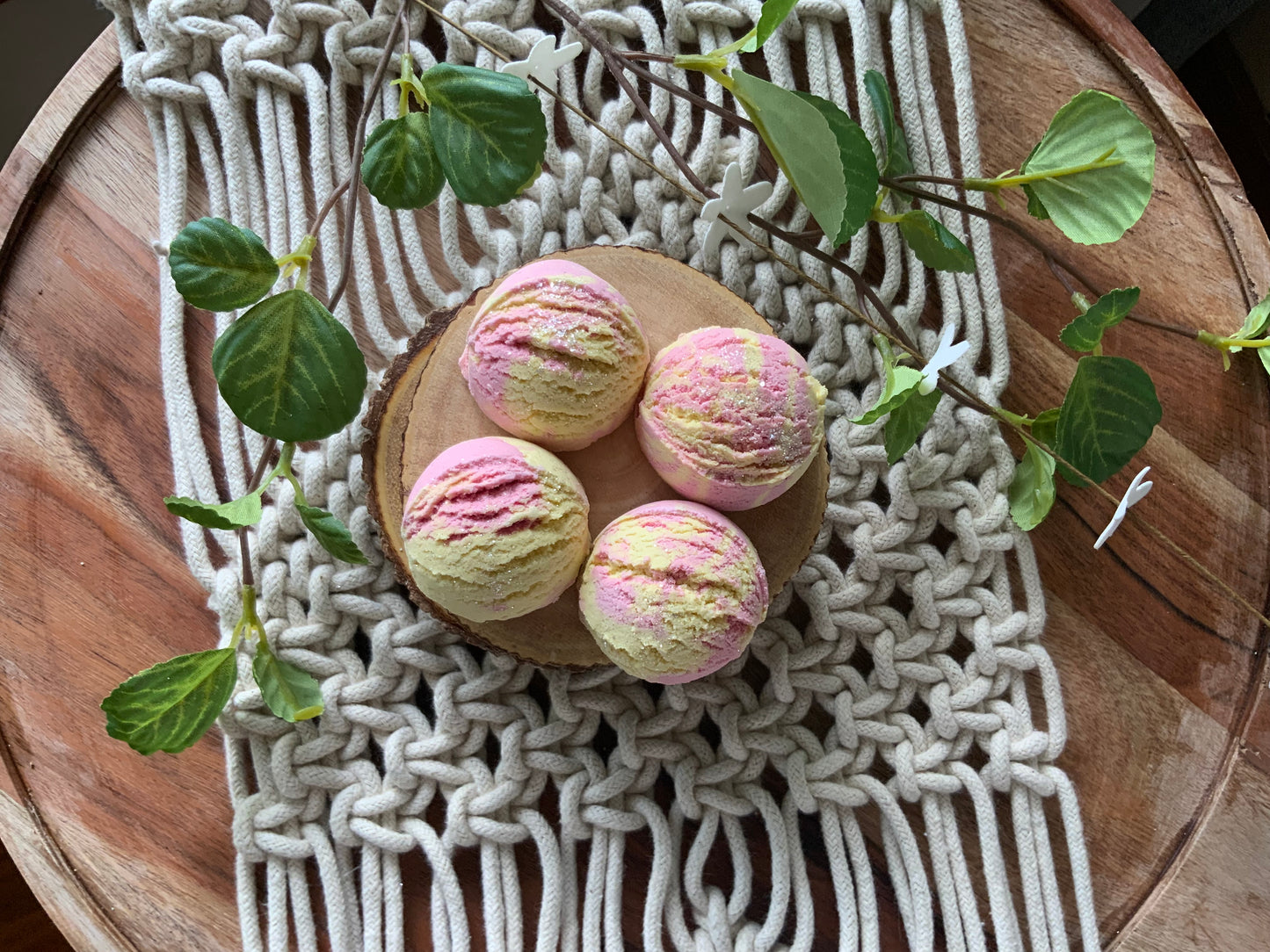 Pink Lemonade Bath Truffles-Set of 4