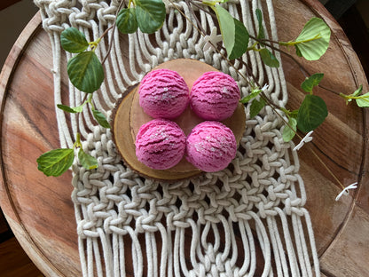 Raspberry Sorbet Bath Truffles-Set of 4